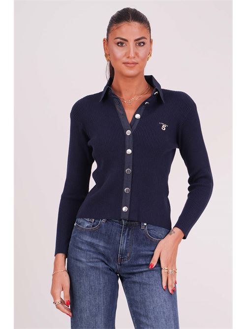 Cardigan a costine Il The' Delle 5 | CIPSDARK BLUE
